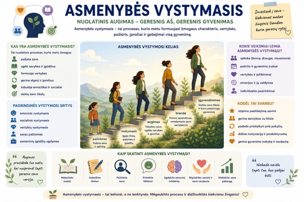Asmenybės vystymas kelionė į augimą