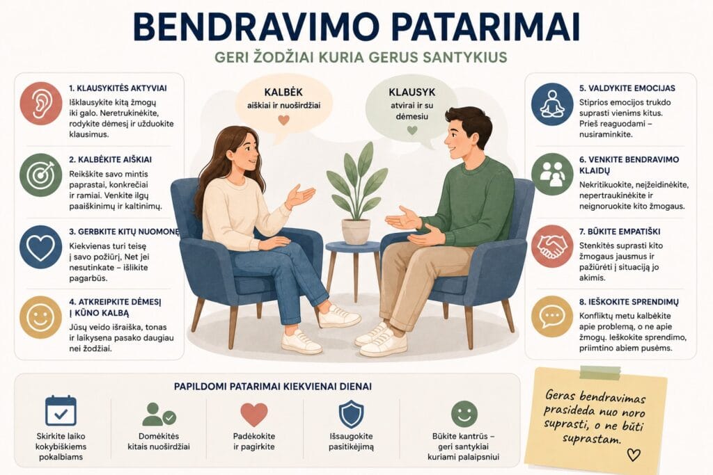 Bendravimo patarimai