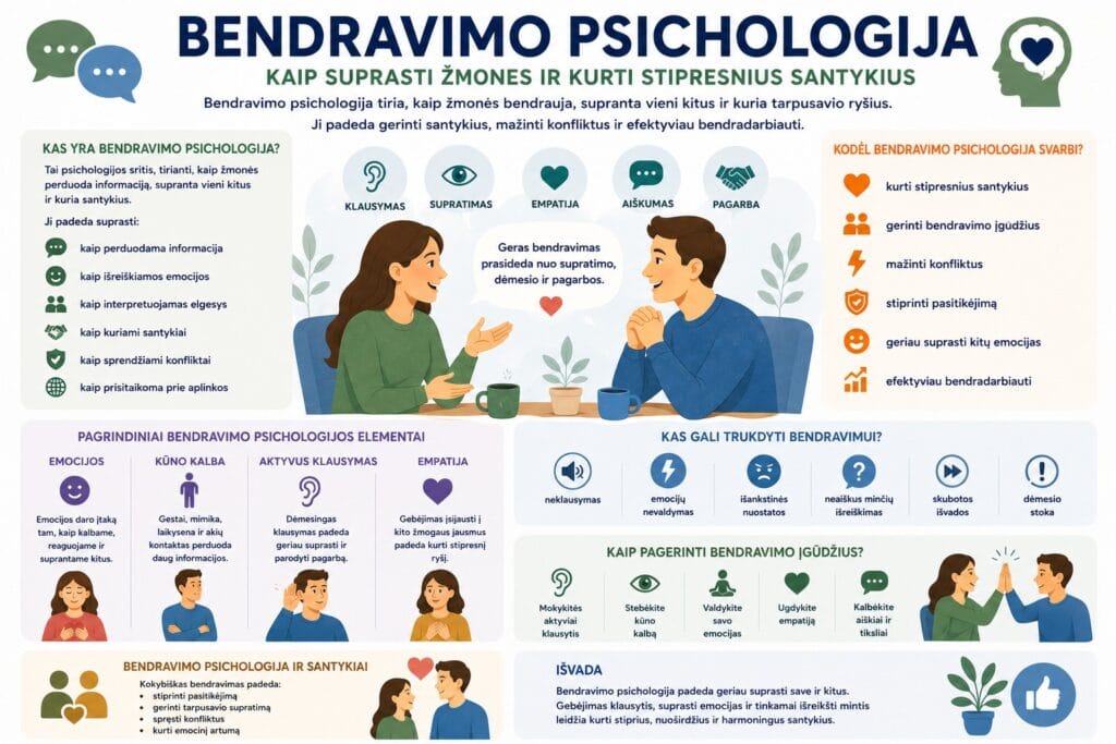 Bendravimo psichologija supratimas ir santykiai