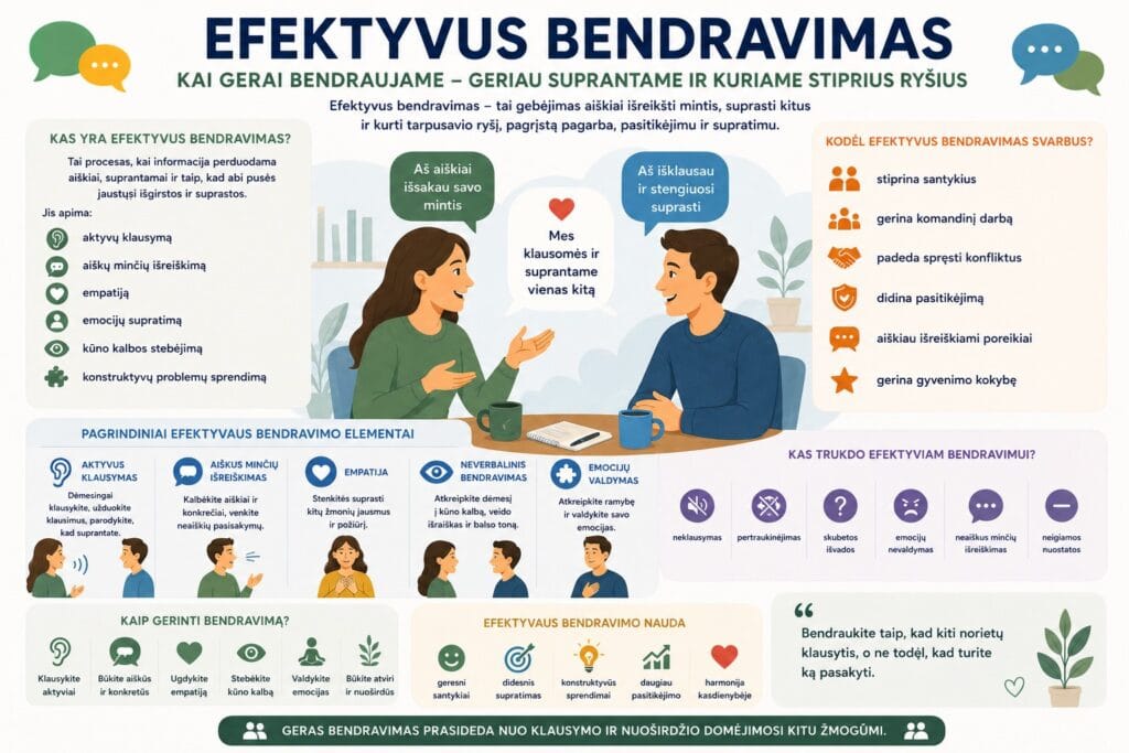 Efektyvus bendravimas pamatiniai principai