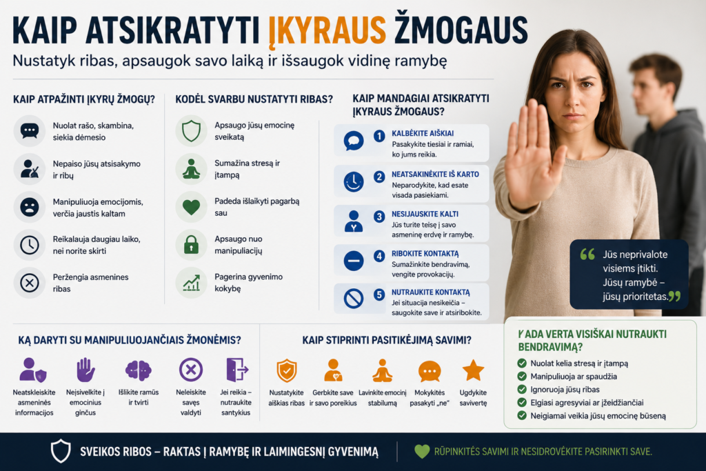 Kaip atsikratyti įkyraus žmogaus