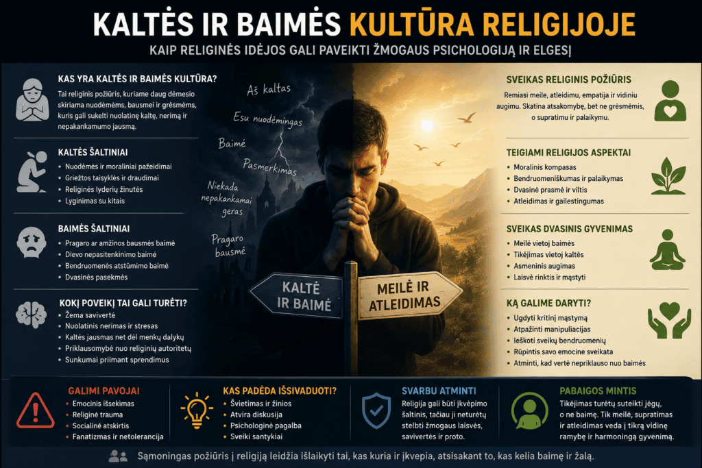 Kaltės ir baimės kultūra religijoje