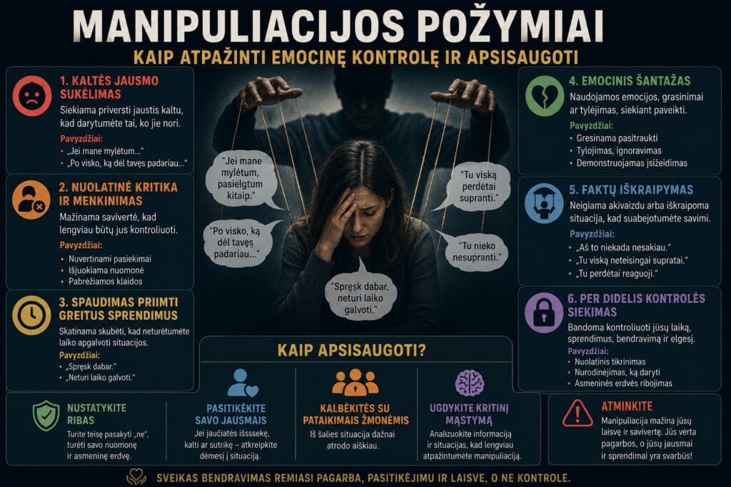 Manipuliacijos požymiai