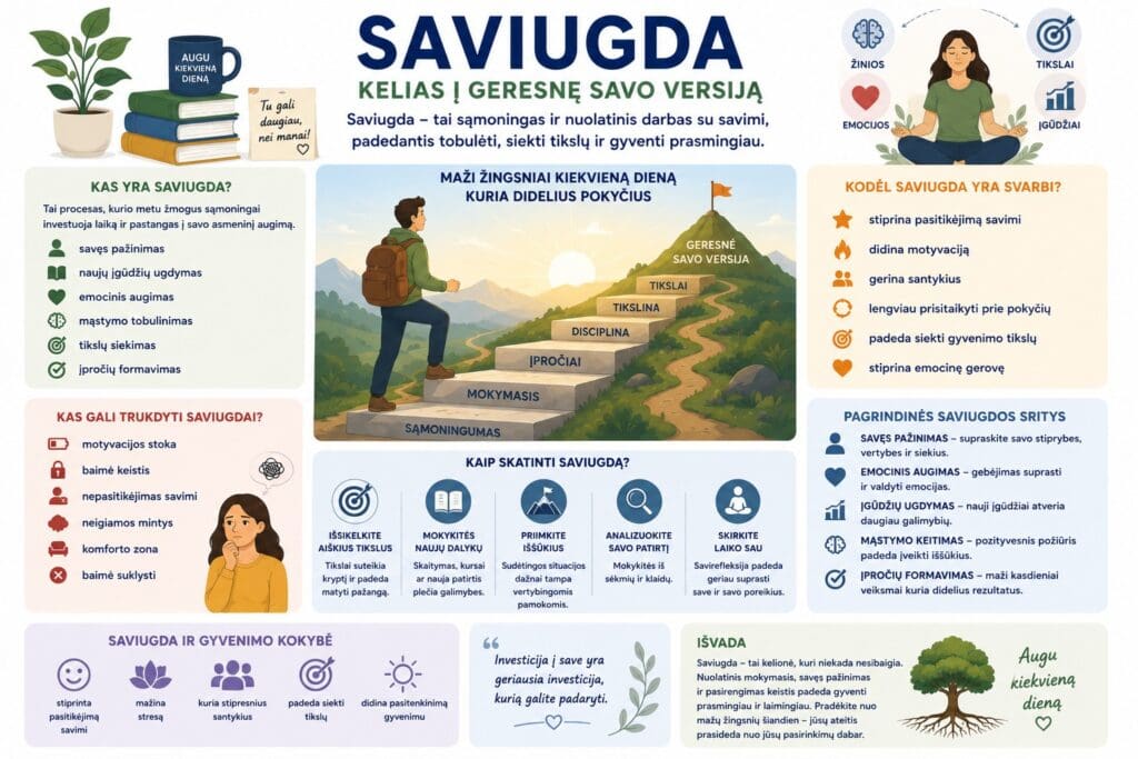 Saviugda kelias į asmeninį augimą