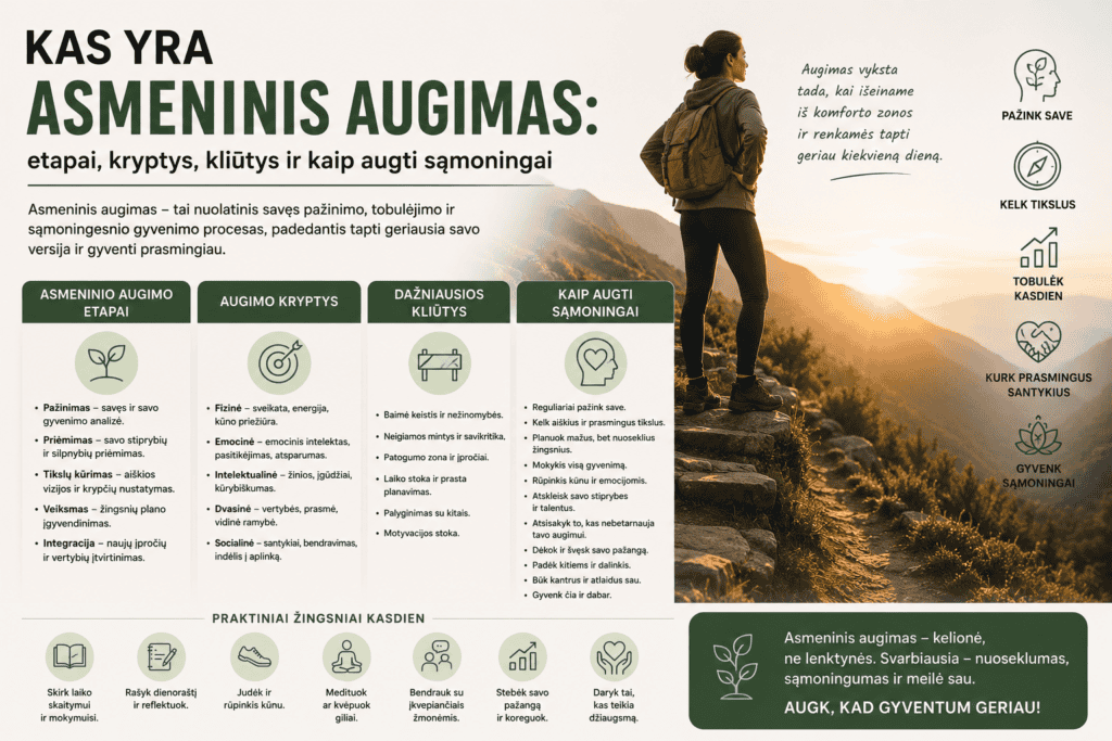 Asmeninis augimas kelionė į geriausią save