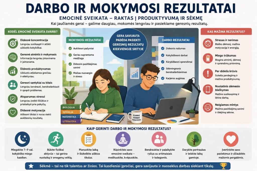 Darbo ir mokymosi rezultatų gerinimas