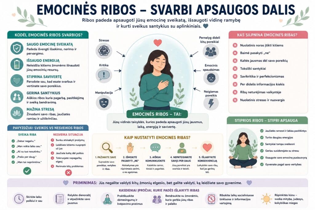 Emocinės ribos apsaugok savo sveikatą