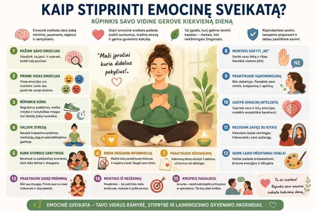 Emocinės sveikatos stiprinimo vadovas