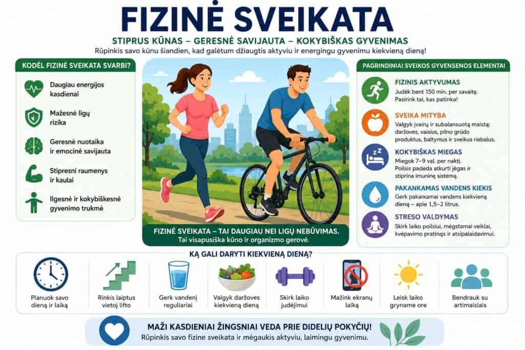 Fizinė sveikata kelias į gerovę