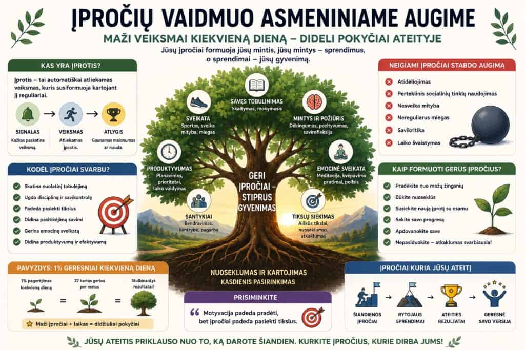 Įpročiai ir asmeninis augimas