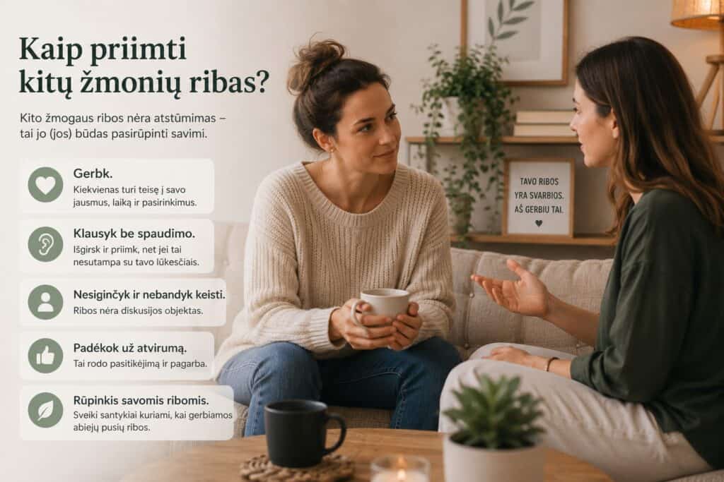 Kaip priimti kitų žmonių ribas