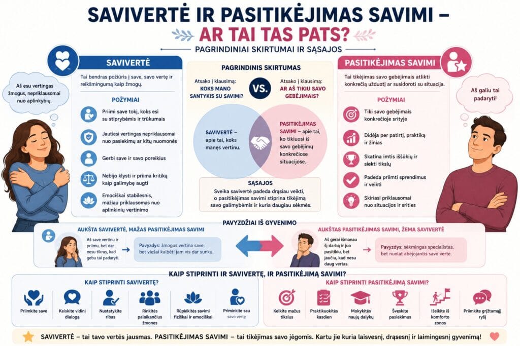 Savivertė ir pasitikėjimas savimi